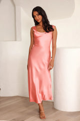 Tie It Up Girl Maxi Dress Pink